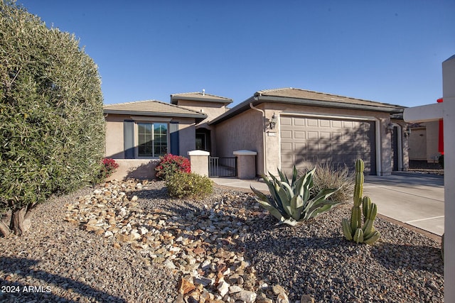 view of front of house featuring a garage