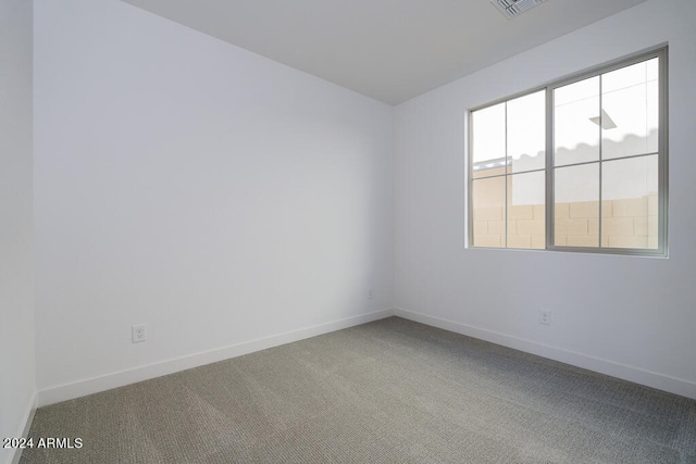 view of carpeted empty room