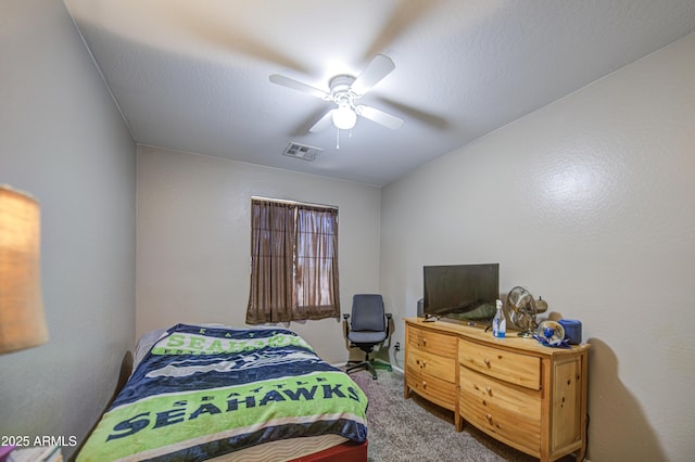 6811 W Darrel Rd, Laveen, AZ 85339 - carpeted bedroom featuring a ceiling fan and visible vents