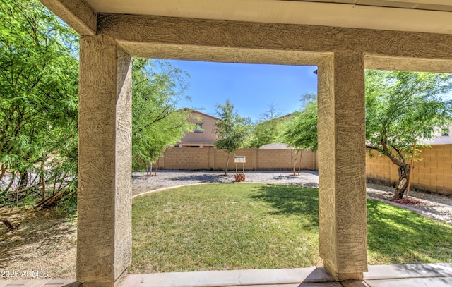 6811 W Darrel Rd, Laveen, AZ 85339 - view of yard with a fenced backyard and a patio area