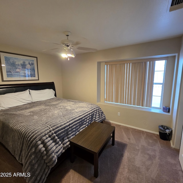 1032 E Sheffield Ave, Chandler, AZ 85225 - carpeted bedroom with baseboards and ceiling fan