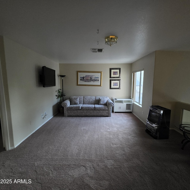 1032 E Sheffield Ave, Chandler, AZ 85225 - living room with dark colored carpet