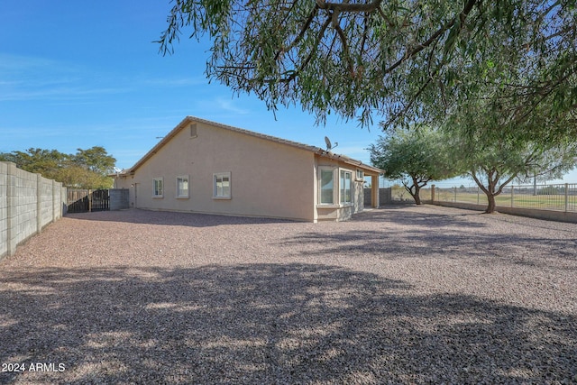 view of back of property