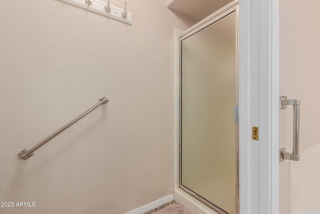 bathroom with walk in shower