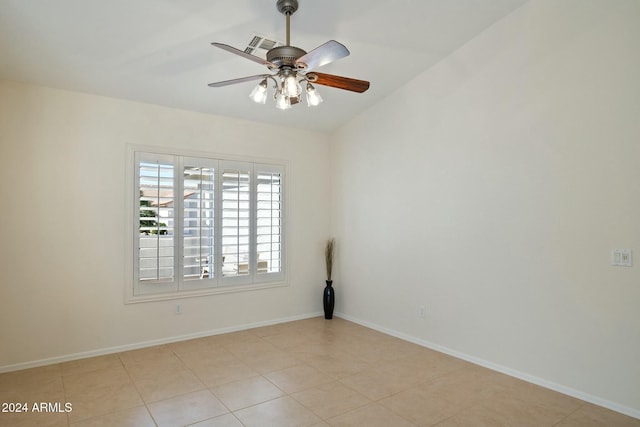 15016 W Monterey Way, Goodyear, AZ 85395 - empty room featuring ceiling fan and baseboards
