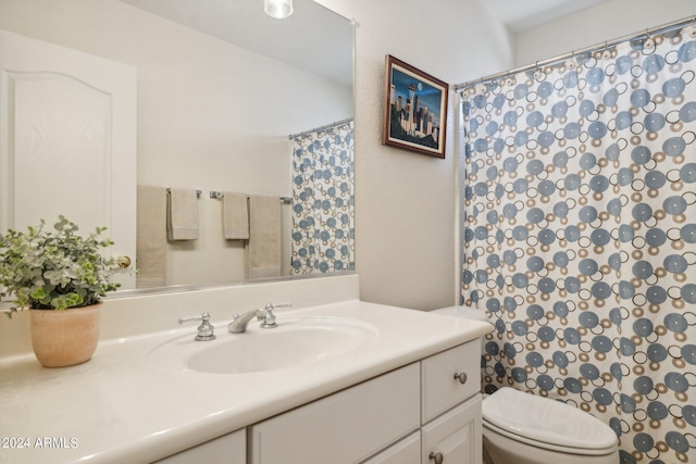 15016 W Monterey Way, Goodyear, AZ 85395 - bathroom with toilet, a shower with shower curtain, and vanity