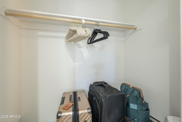closet featuring baseboard heating