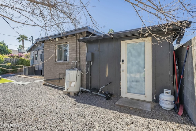 back of property with water heater