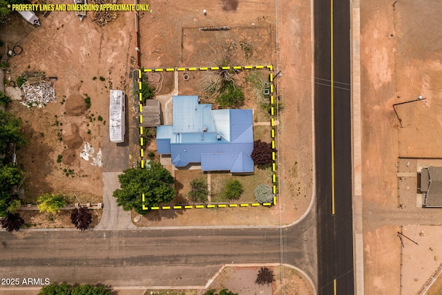 126 E Cattle Ln, Taylor, AZ 85939 - aerial view of property's location with property parcel outlined