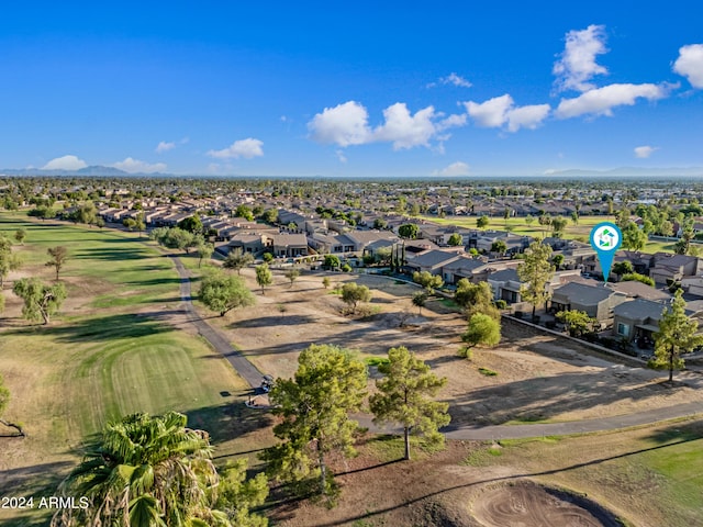 bird's eye view with a residential view