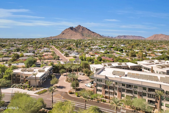 aerial view featuring a mountain view