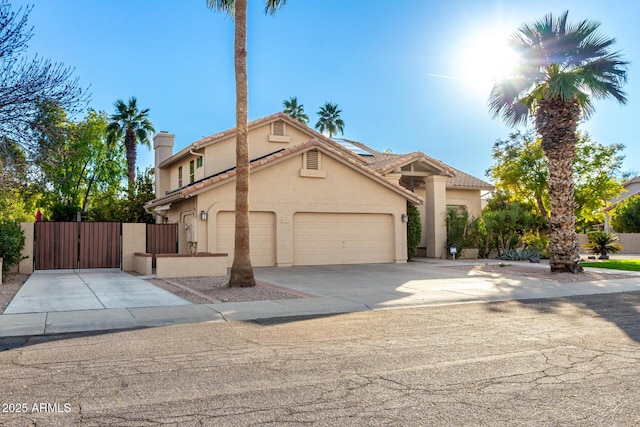 view of front of house featuring a garage