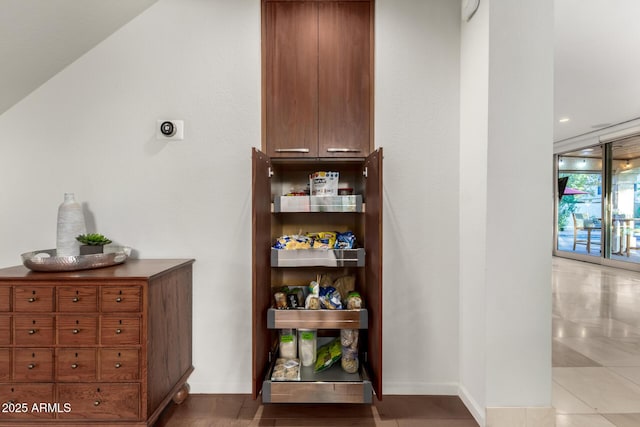 view of pantry