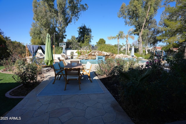 7214 E Royal Palm Rd, Scottsdale, AZ 85258 - view of patio featuring an outdoor pool