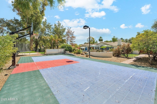 7214 E Royal Palm Rd, Scottsdale, AZ 85258 - view of basketball court with community basketball court and a trampoline
