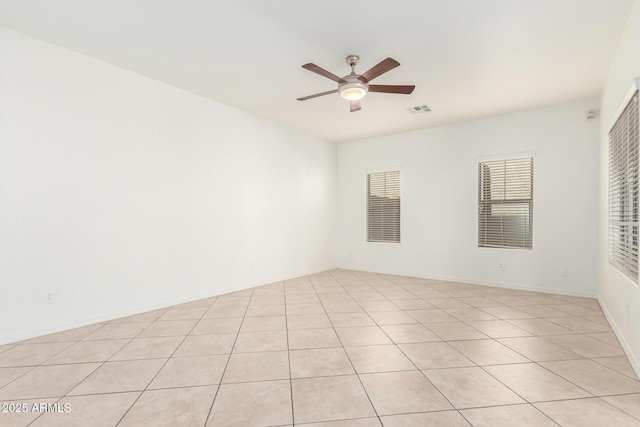 empty room with ceiling fan