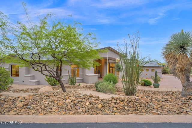 view of front of property with stucco siding