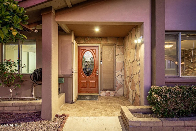 view of entrance to property