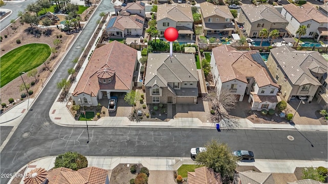 drone / aerial view featuring a residential view