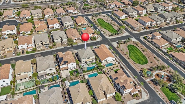 bird's eye view featuring a residential view