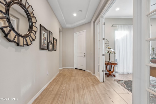 19045 N 269th Dr, Buckeye, AZ 85396 - foyer featuring baseboards, recessed lighting, and light wood-type flooring