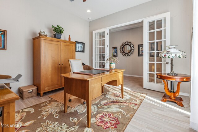 19045 N 269th Dr, Buckeye, AZ 85396 - office space featuring french doors, baseboards, and recessed lighting