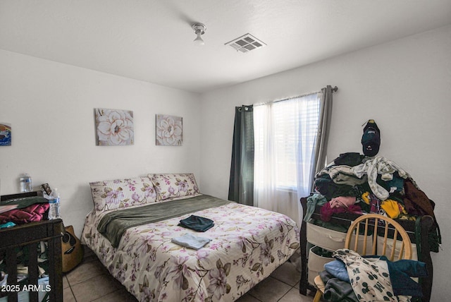 view of tiled bedroom