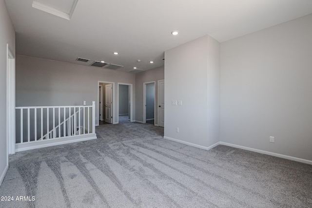 view of carpeted empty room