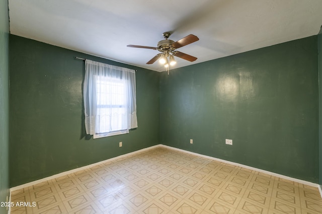 153 E Buena Vista Ave, Goodyear, AZ 85338 - unfurnished room with ceiling fan and light flooring