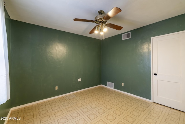 153 E Buena Vista Ave, Goodyear, AZ 85338 - spare room with ceiling fan and light flooring