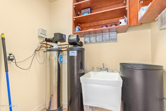 utility room with sink