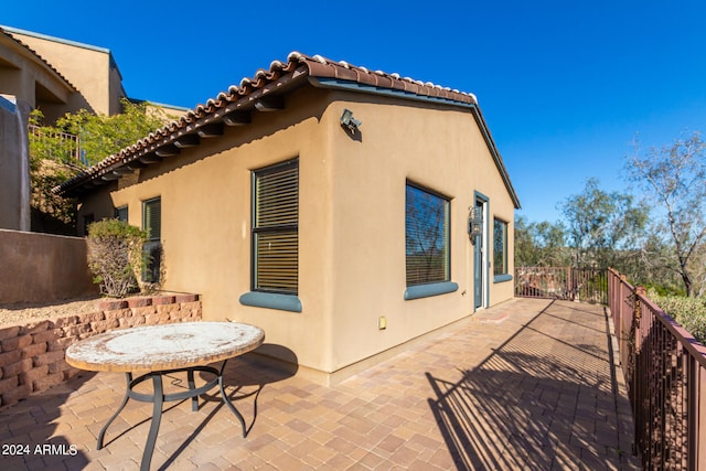 exterior space with a patio