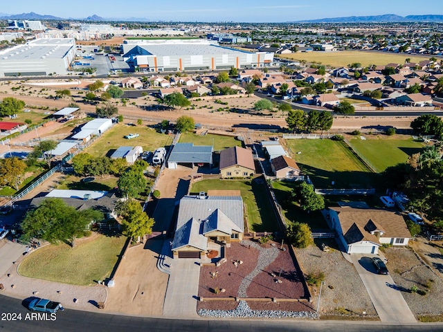 5701 N 105th Ln, Glendale, AZ 85307 - aerial overview of property's location featuring mountains
