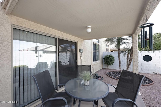 view of patio / terrace featuring a fenced backyard