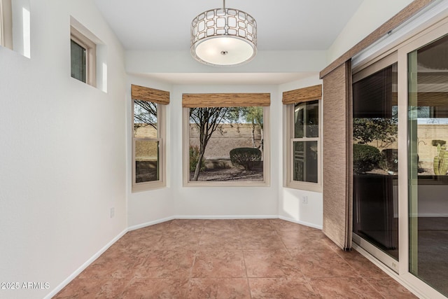 interior space with light tile patterned floors