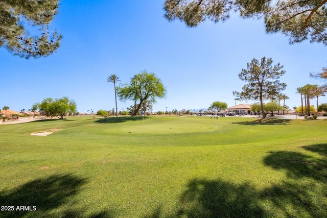 surrounding community featuring a lawn