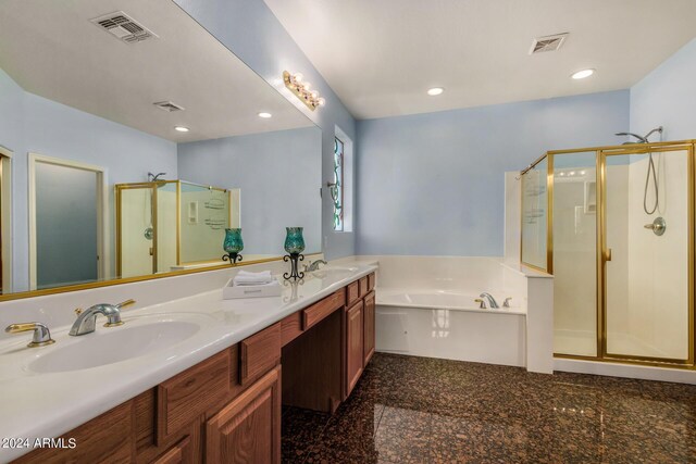 2977 E County Down Dr, Chandler, AZ 85249 - full bath with a shower stall, visible vents, and a sink