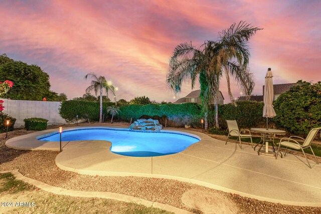 2977 E County Down Dr, Chandler, AZ 85249 - view of pool featuring a fenced in pool, a patio area, and a fenced backyard