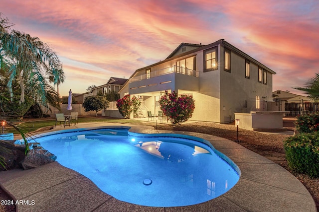 2977 E County Down Dr, Chandler, AZ 85249 - view of pool featuring a patio area, fence, and a fenced in pool