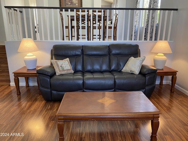 2977 E County Down Dr, Chandler, AZ 85249 - living room with baseboards and wood finished floors