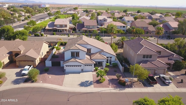 2977 E County Down Dr, Chandler, AZ 85249 - birds eye view of property featuring a mountain view and a residential view