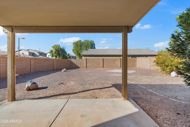 view of yard featuring a patio