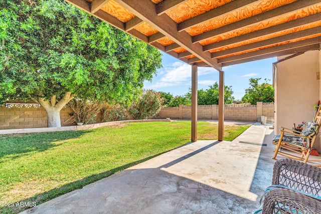 6055 E Hannibal St, Mesa, AZ 85205 - fenced backyard featuring a patio