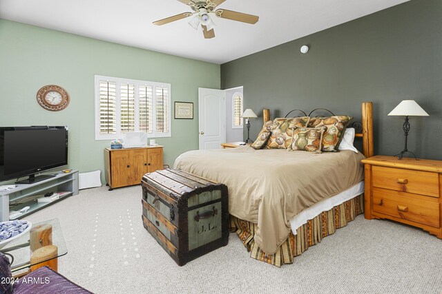 38065 N Cave Creek Rd Unit 4, Cave Creek, AZ 85331 - carpeted bedroom with a ceiling fan