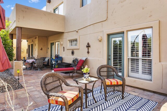 38065 N Cave Creek Rd Unit 4, Cave Creek, AZ 85331 - view of patio / terrace featuring outdoor dining space