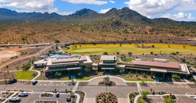 aerial view featuring a mountain view