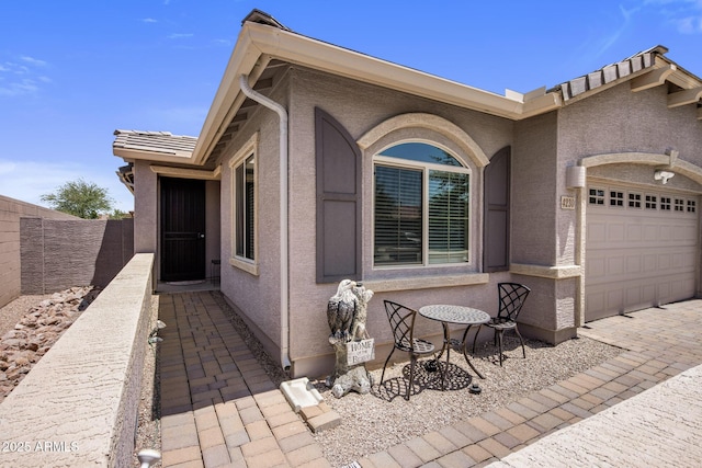 4230 W Palace Station Rd, New River, AZ 85087 - view of patio featuring a garage