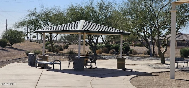 view of home's community featuring a gazebo