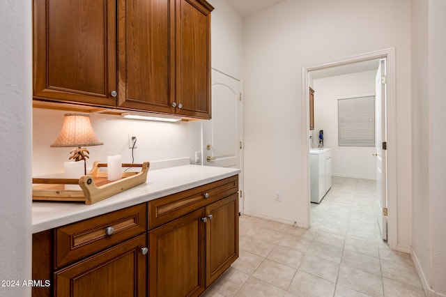 laundry area featuring independent washer and dryer