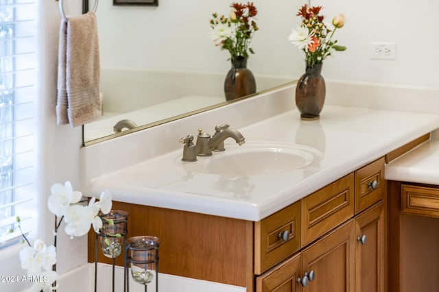 bathroom with vanity